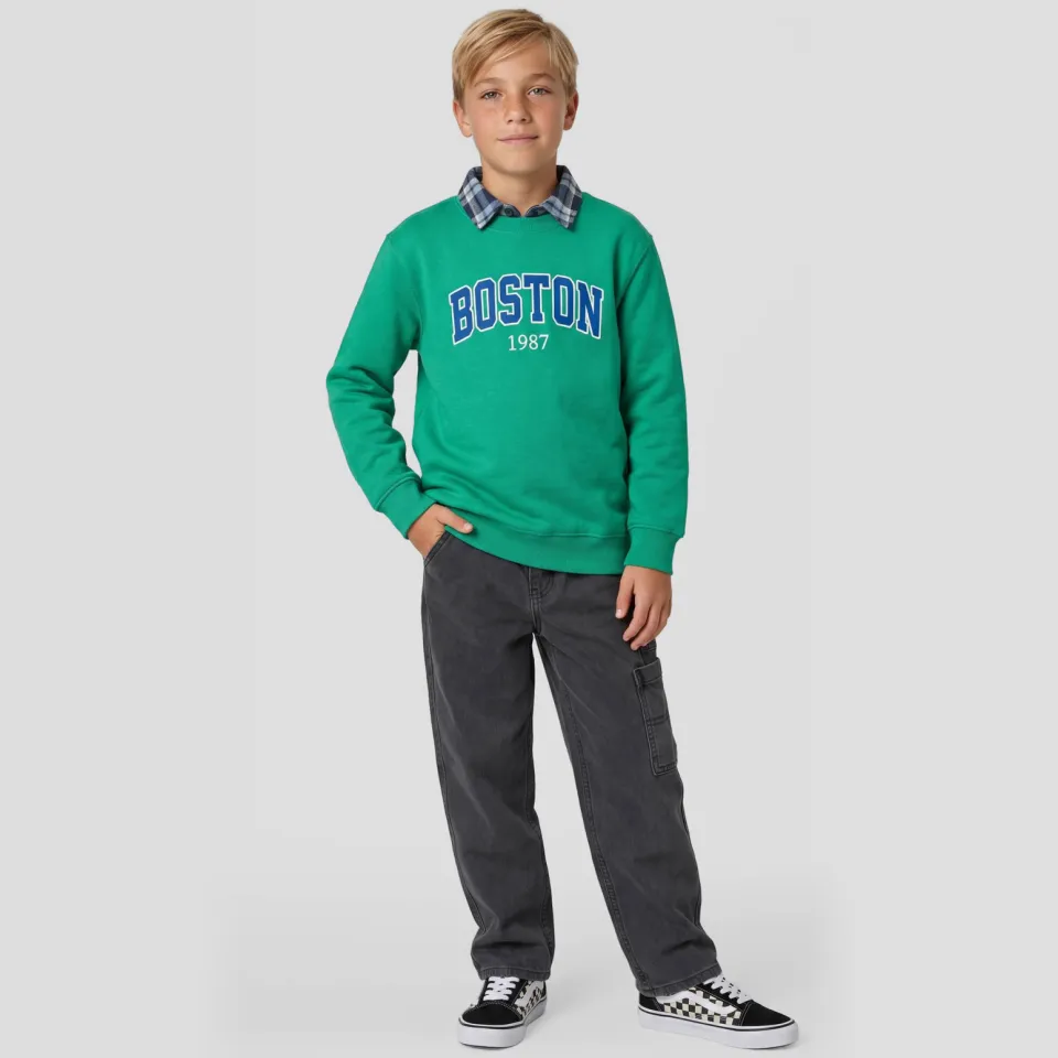 Me & My Monkey sweater met tekst - groen, foto 6