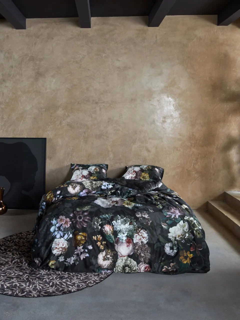 Essenza Fleur Festive dekbedovertrek blooming black, foto 3