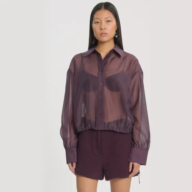Edited Ottilia blouse donkerpaars