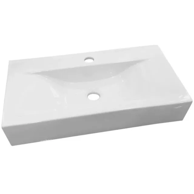Best Design Wastafel Best Design Begee Rechthoek zonder overloop 62x32,5x11cm (met Kraangat) Wit