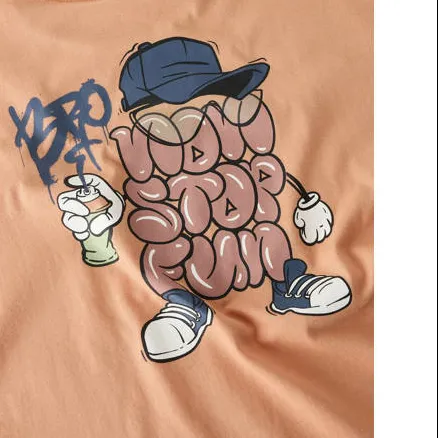 NAME IT T-shirt met print oranje, foto 5