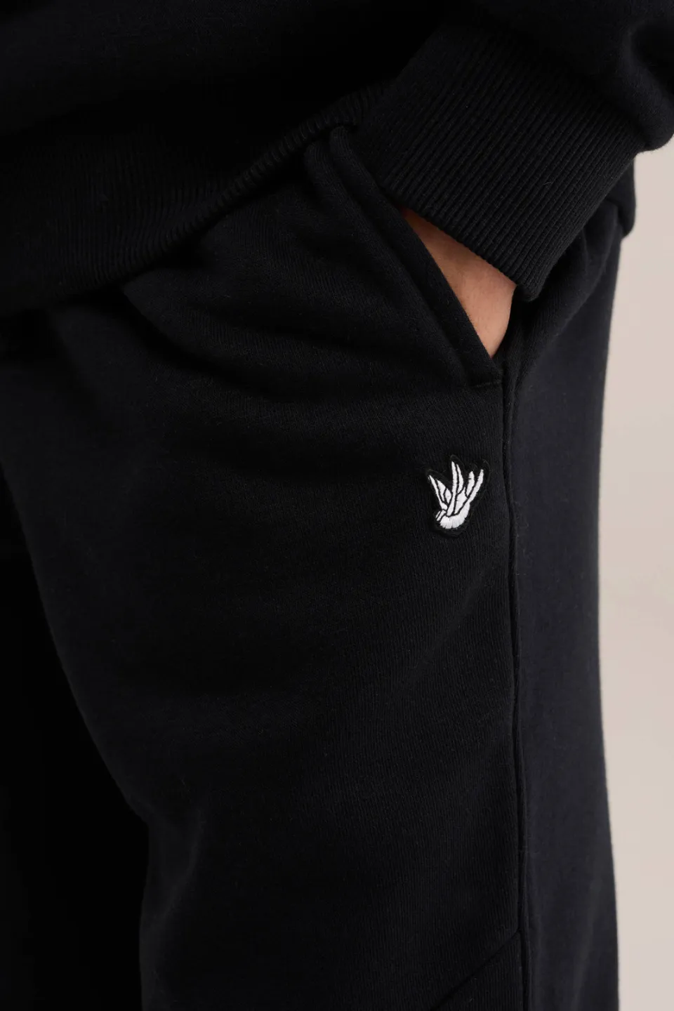 WE Fashion sweat tapered joggingbroek zwart, foto 5