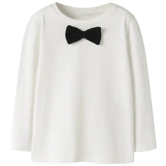 GUPPY MINI rechtvallende longsleeve wit