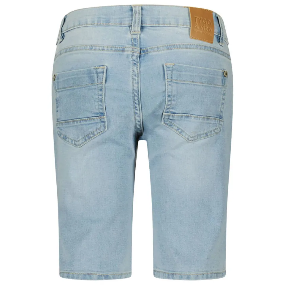 TYGO & vito Quinn jeansshort lichtblauw extra light used, foto 3