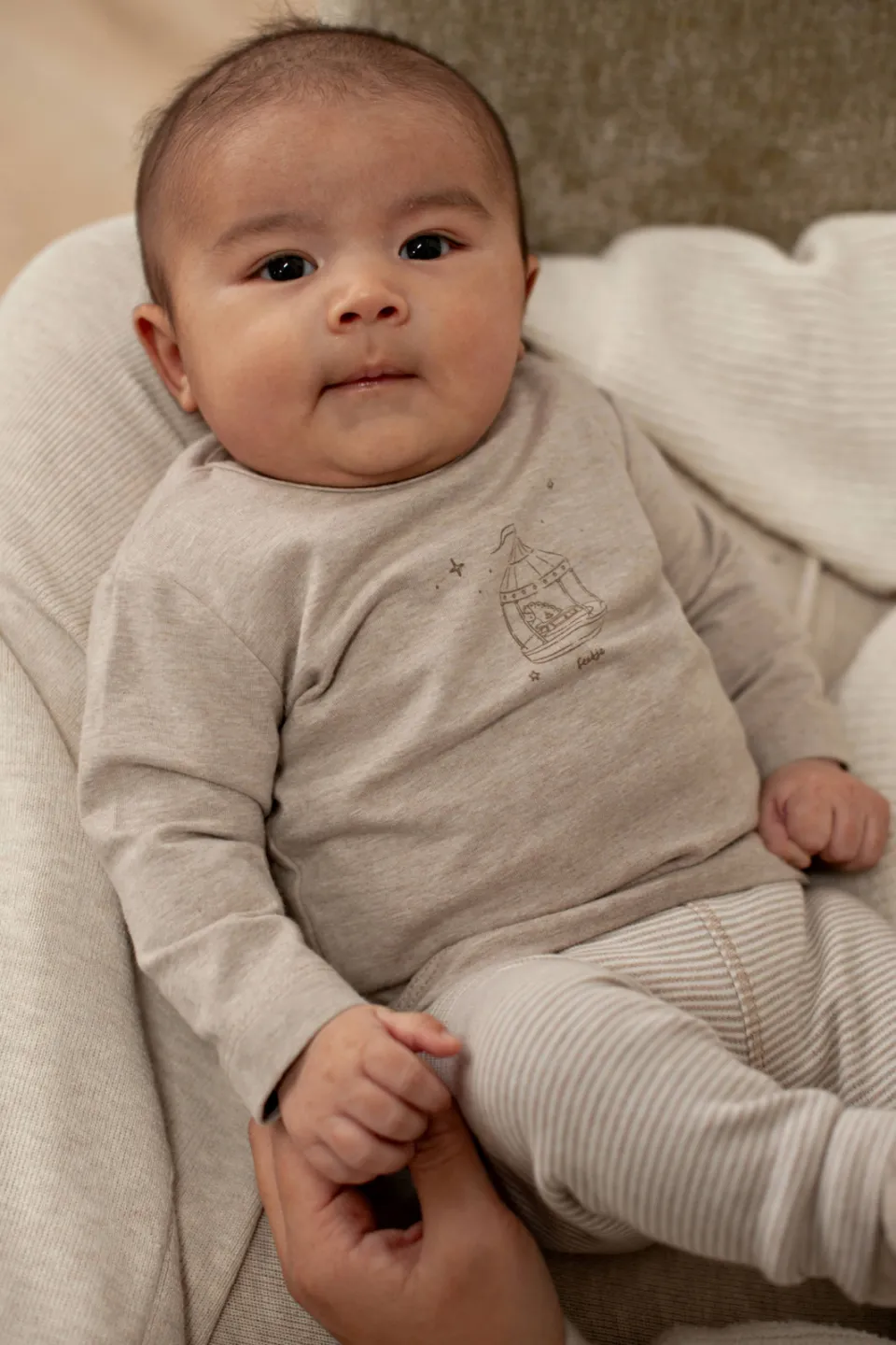 Feetje longsleeve The Cuddle Company beige