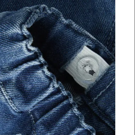 Lil' Atelier BABY NBMLIVO loose fit jeans met print - donkerblauw Jongens Denim, foto 3