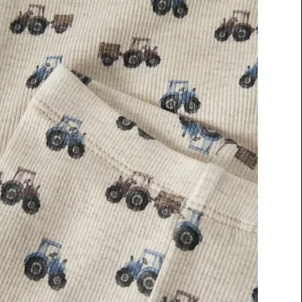 NAME IT BABY gebreide casual broek met print beige, foto 4