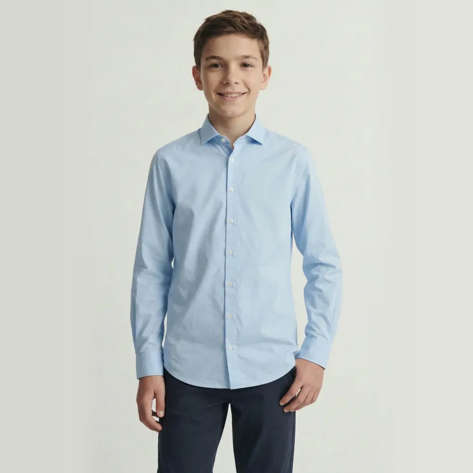 Jack & Jones JUNIOR overhemd lichtblauw
