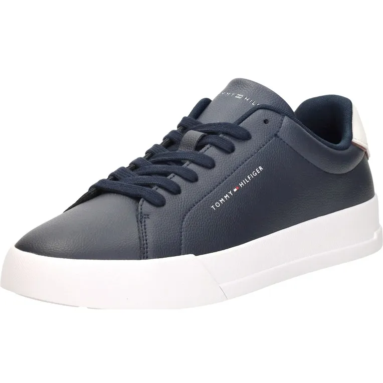Tommy Hilfiger Court Leather sneaker blauw, foto 4