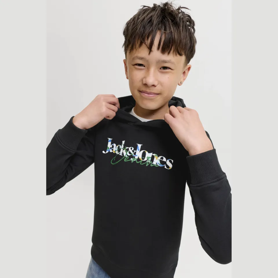 Jack & Jones JUNIOR hoodie met print - zwart, foto 4