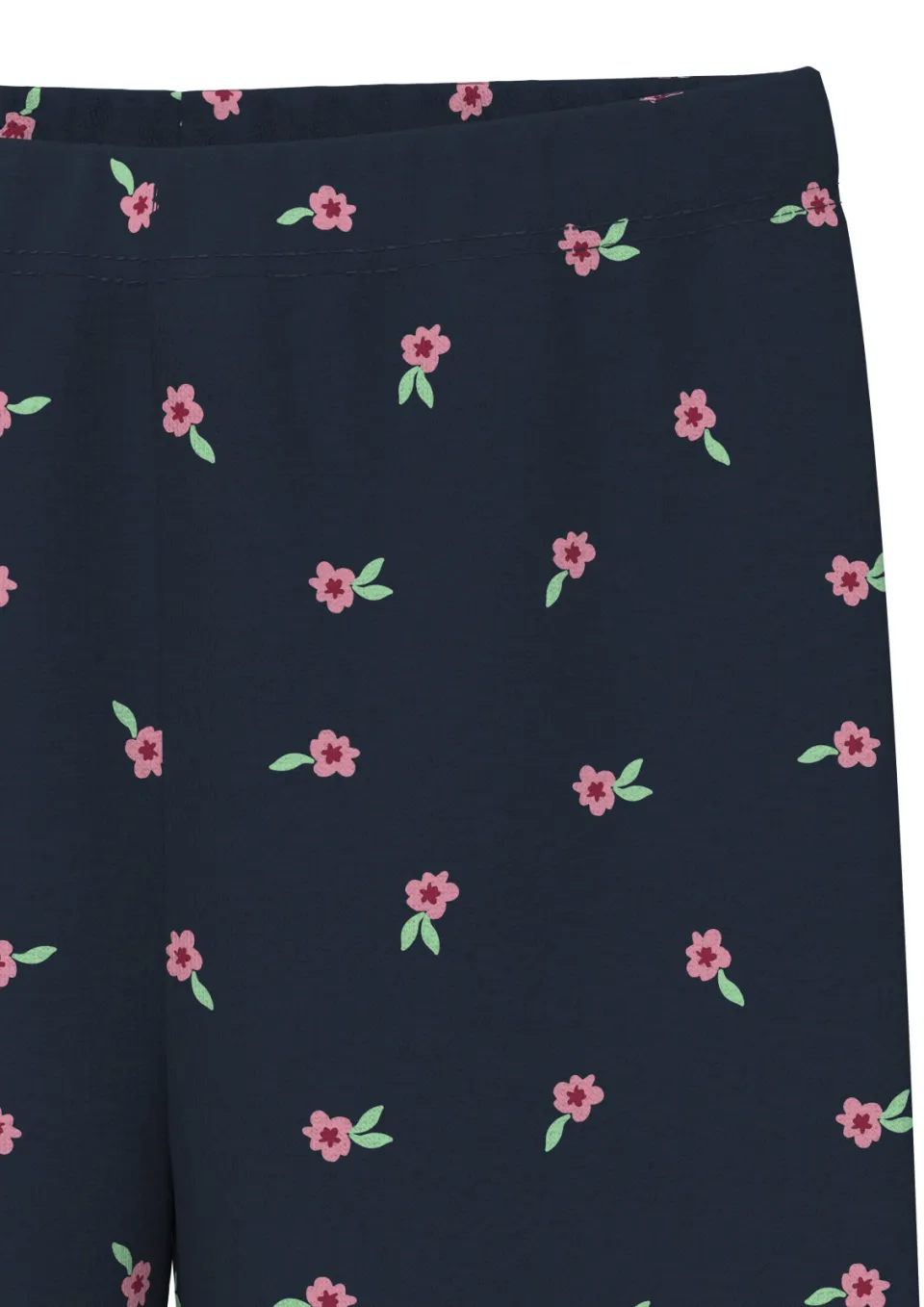 s.Oliver thermo fleece legging met bloemenprint marineblauw, foto 4