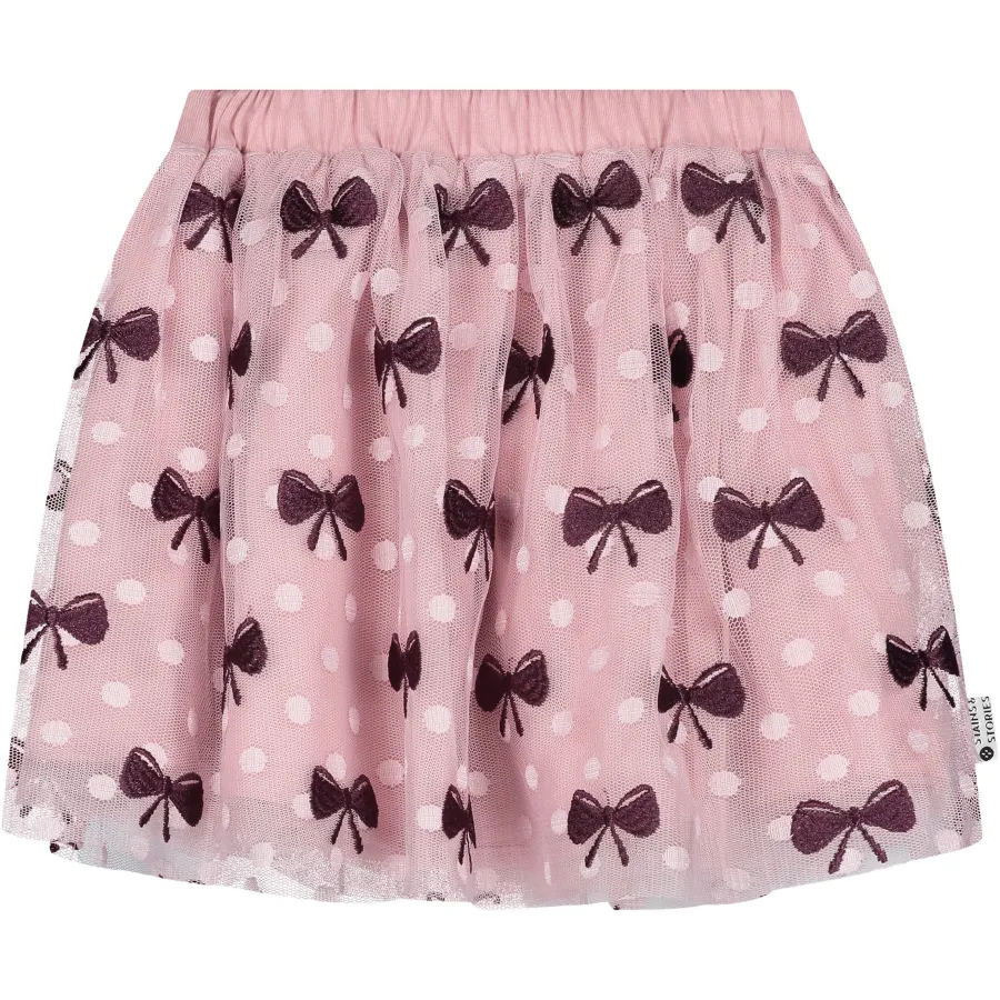 Stains&Stories korte rok met print roze, foto 2