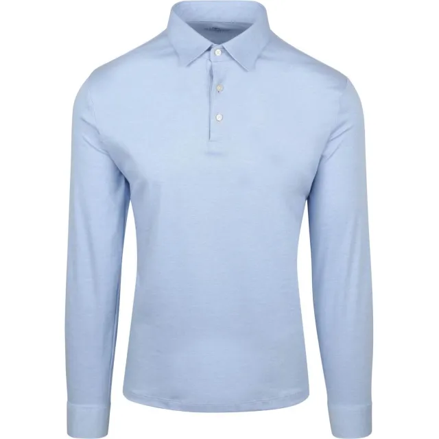 Desoto T-shirt Desoto Longsleeve Poloshirt Essential Lichtblauw