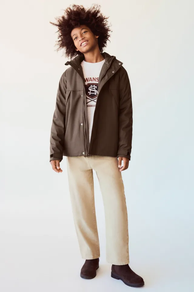 Mango Kids winterparka bruin