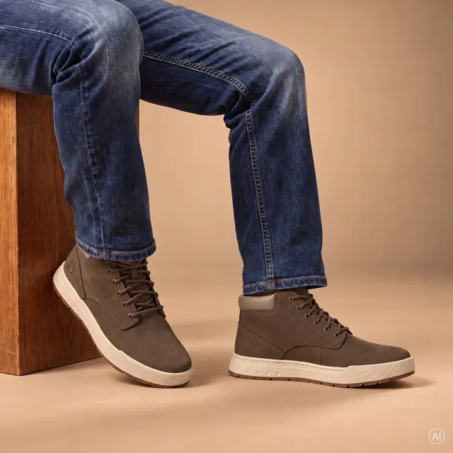 Timberland Maple Grove Mid hoge sneakers bruin