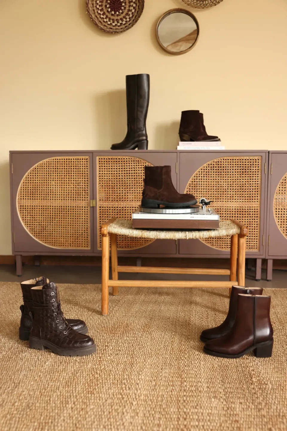 Shabbies Amsterdam PARKER NALA boot mid leather Dark Brown, foto 3