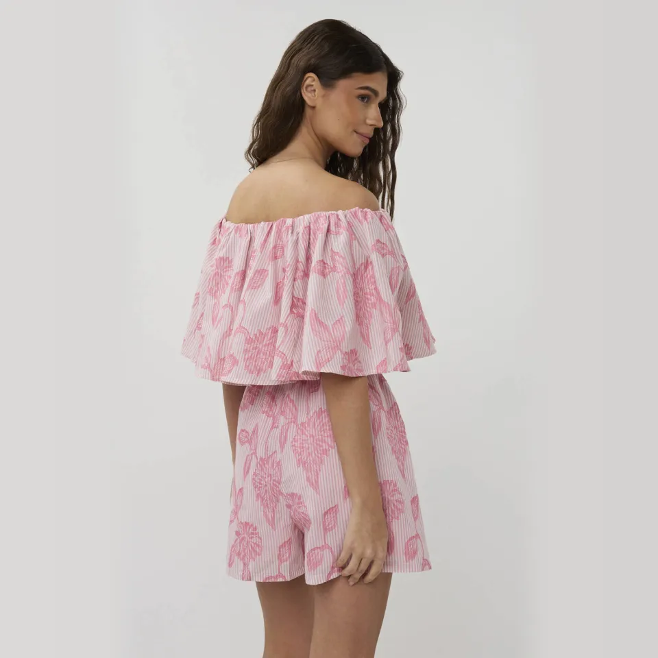 Studio AMAYA Kaja off shoulder top roze, foto 3