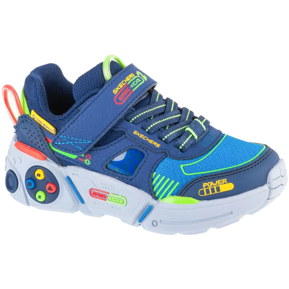 Skechers Gametronix 2.0 lage sneakers blauw, foto 3
