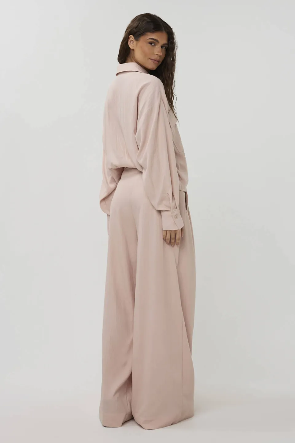Studio AMAYA high waist broek oudroze, foto 3