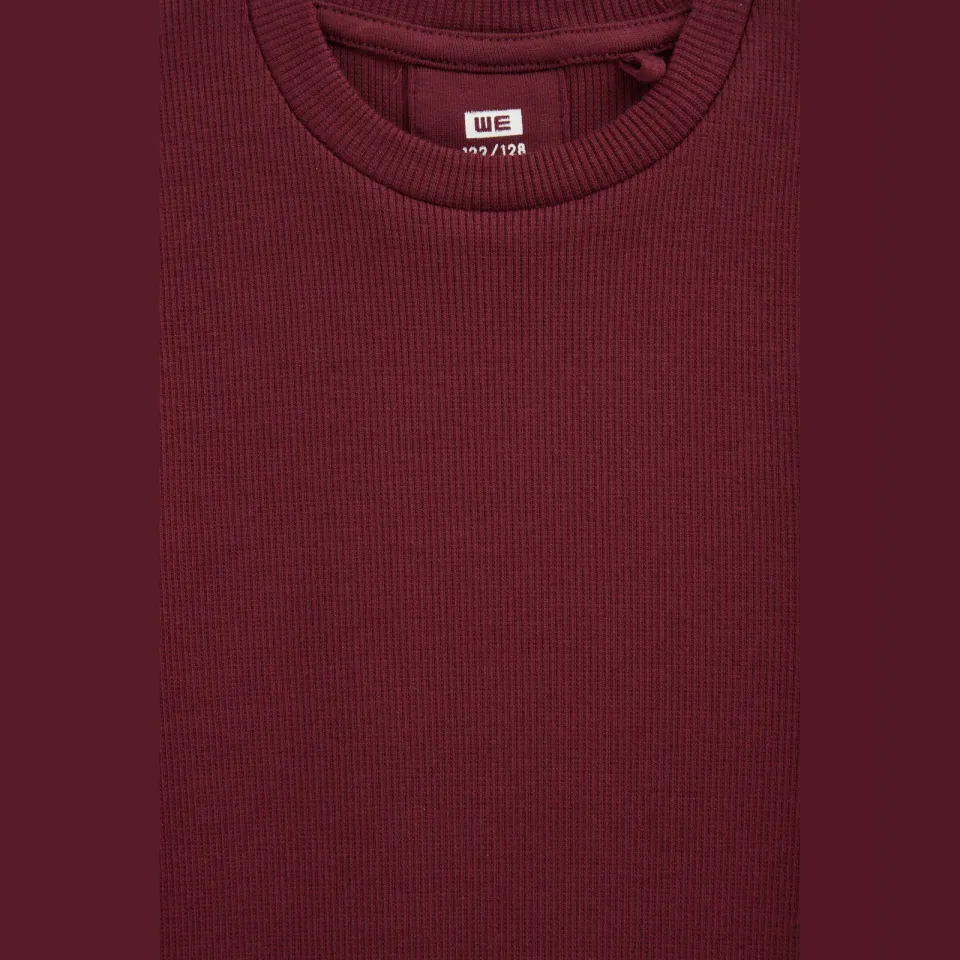 WE Fashion longsleeve donkerrood, foto 6