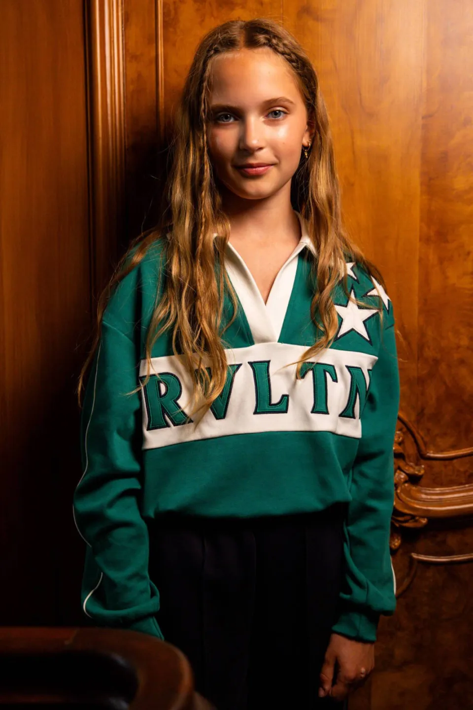 LOOXS 10sixteen boxy sweater met sterren - groen, foto 6
