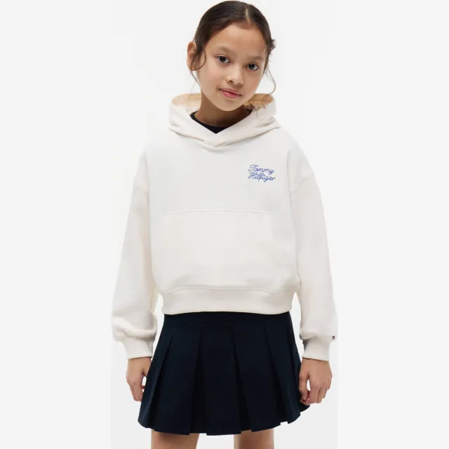 Tommy Hilfiger hoodie met tekstprint - wit