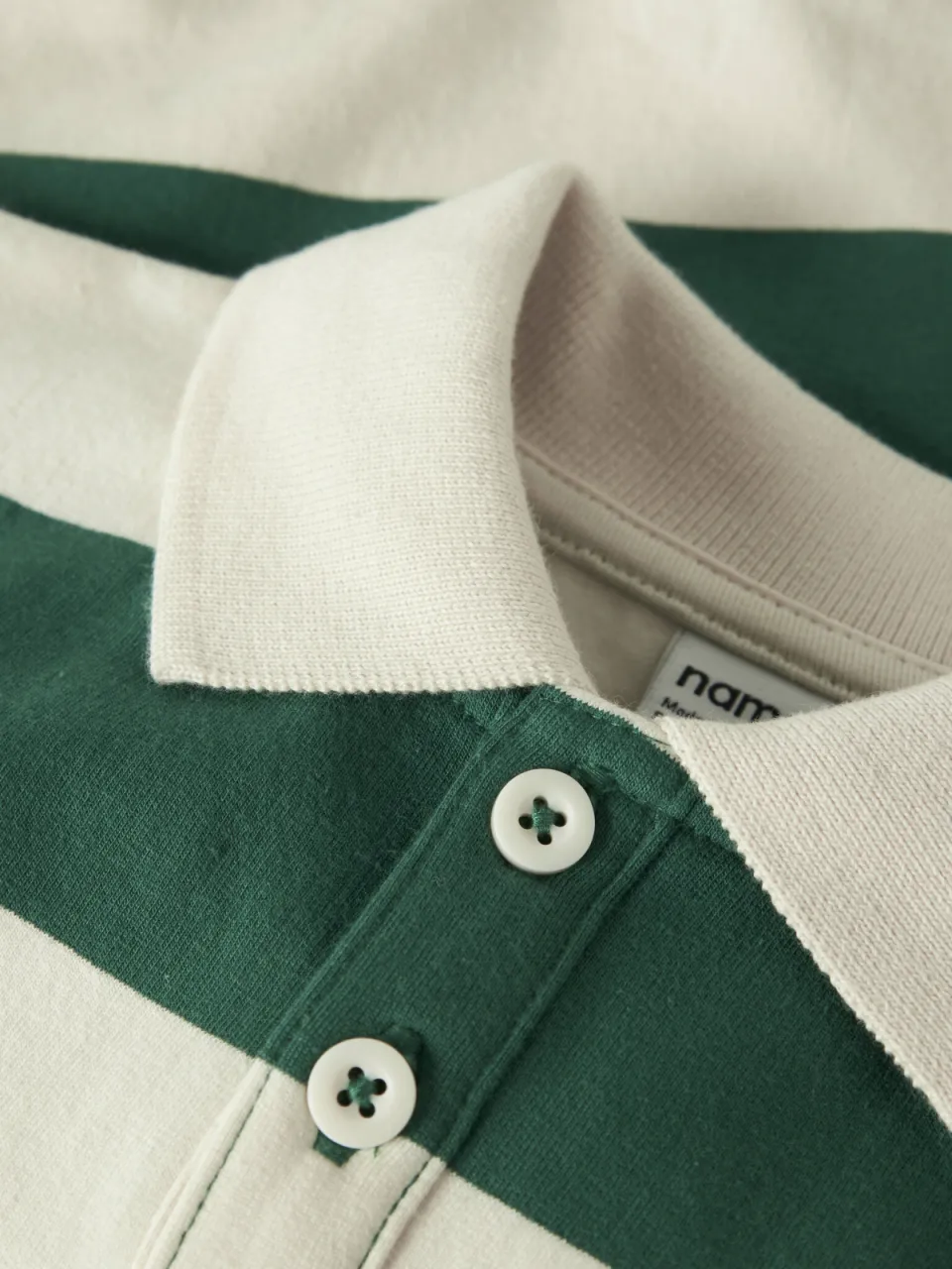 NAME IT MINI rechtvallende gestreepte sweater - groen, foto 5