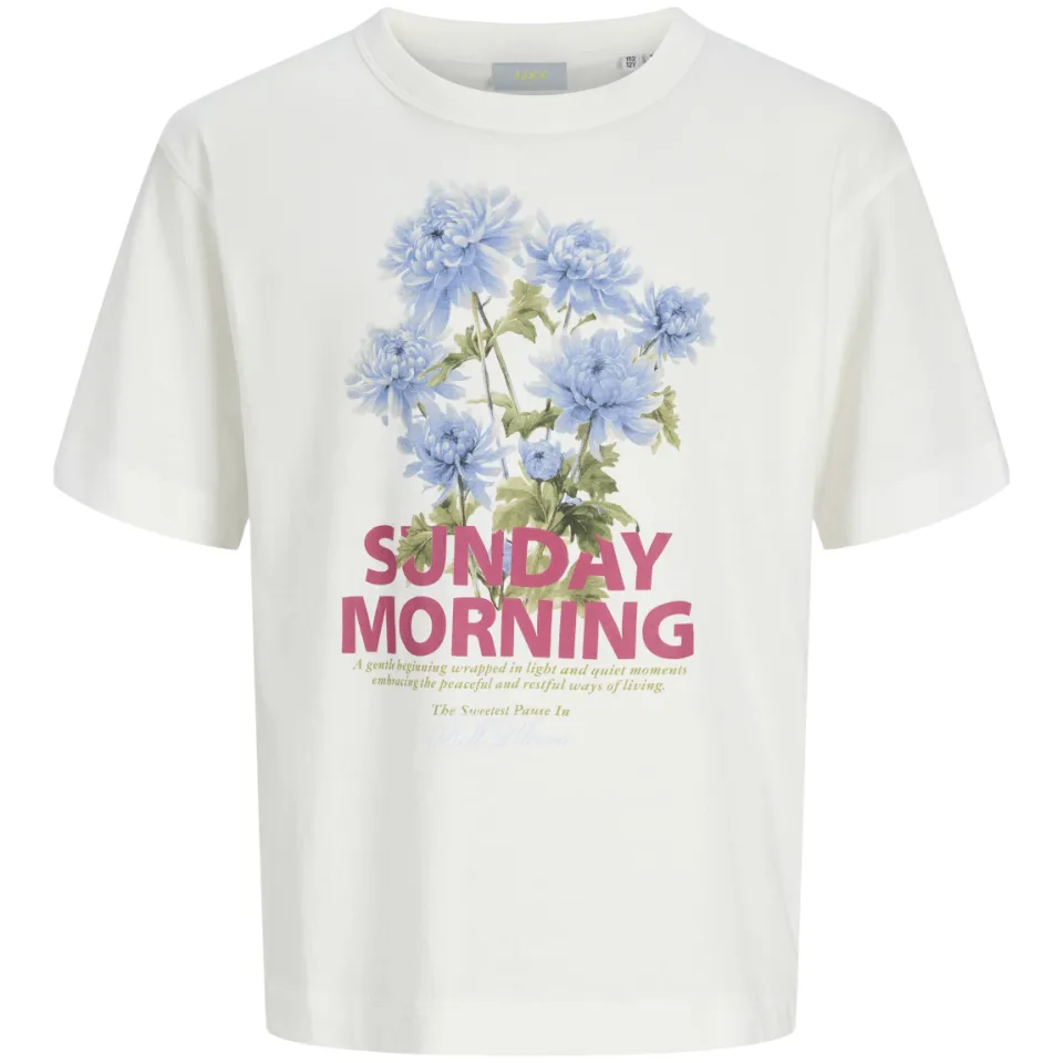 JJXX GIRL T-shirt met print wit, foto 3