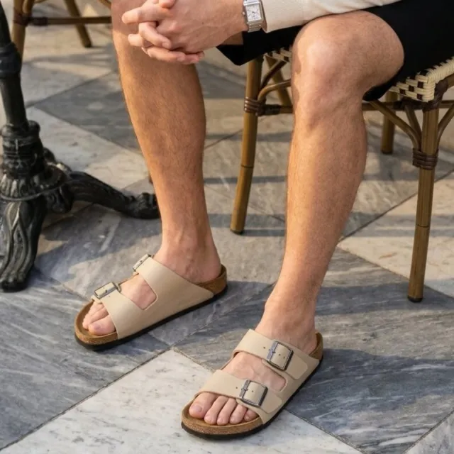 Birkenstock Arizona BF slipper beige Beige/Bruin
