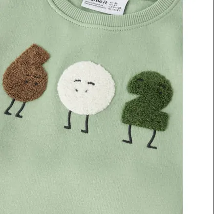 NAME IT MINI sweater met print - groen, foto 4