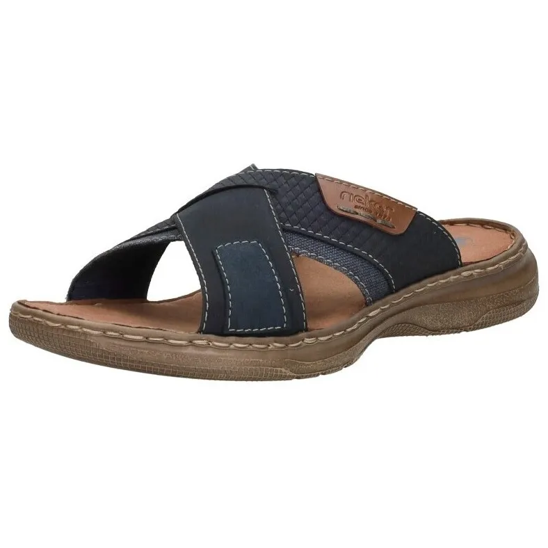 Rieker Open Teen slipper blauw, foto 2