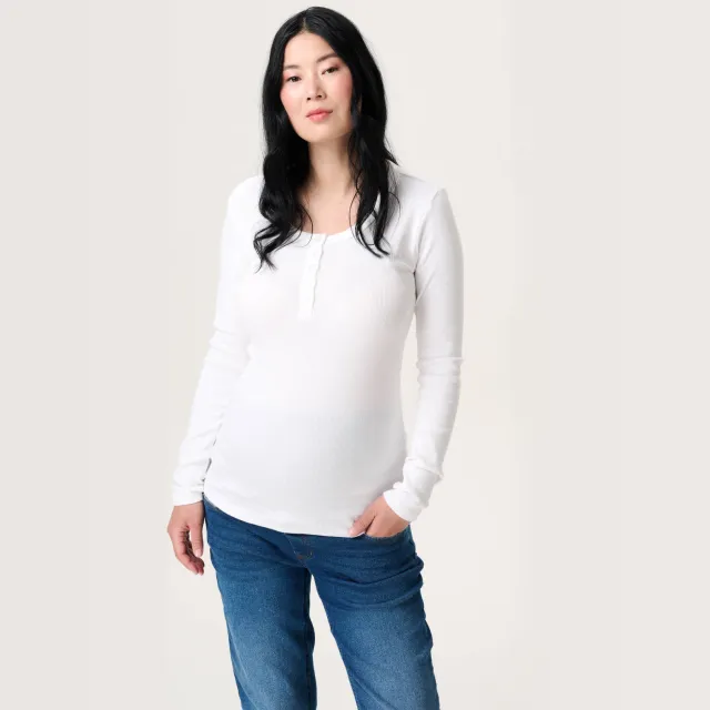 Noppies maternity longsleeve wit, foto 6