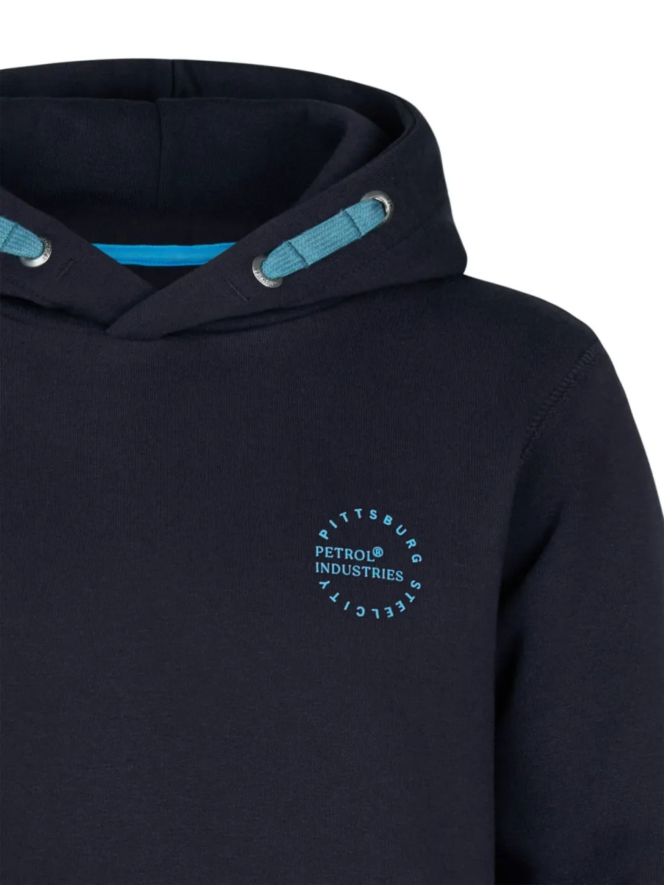 Petrol Industries rechtvallende hoodie met logo - donkerblauw, foto 7