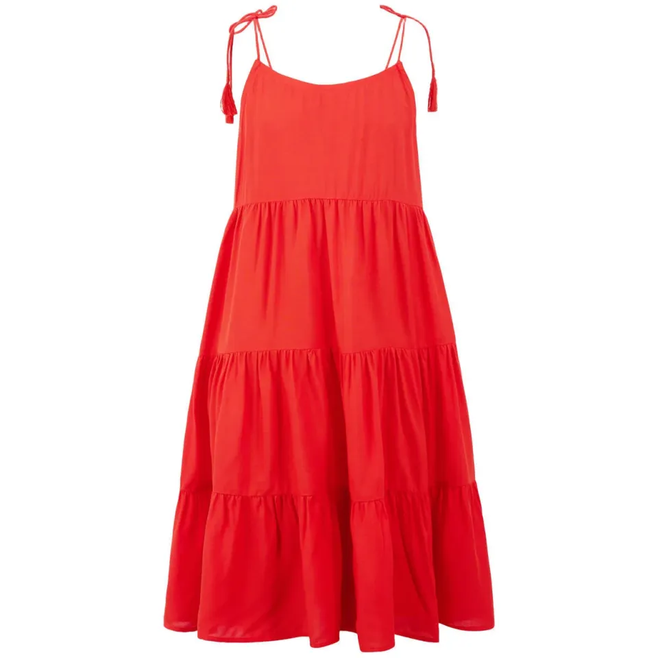 Shoeby Layer midi zomerjurk rood, foto 2