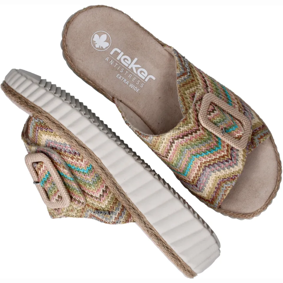 Rieker open teen sandalen multi, foto 6