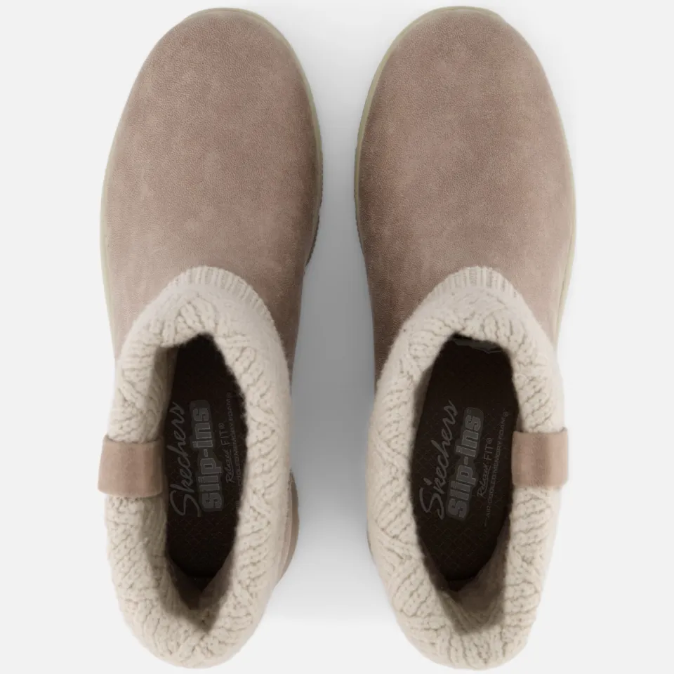 Skechers Slip-ins Easy Going Cozy Weather 4 enkellaarzen taupe, foto 6