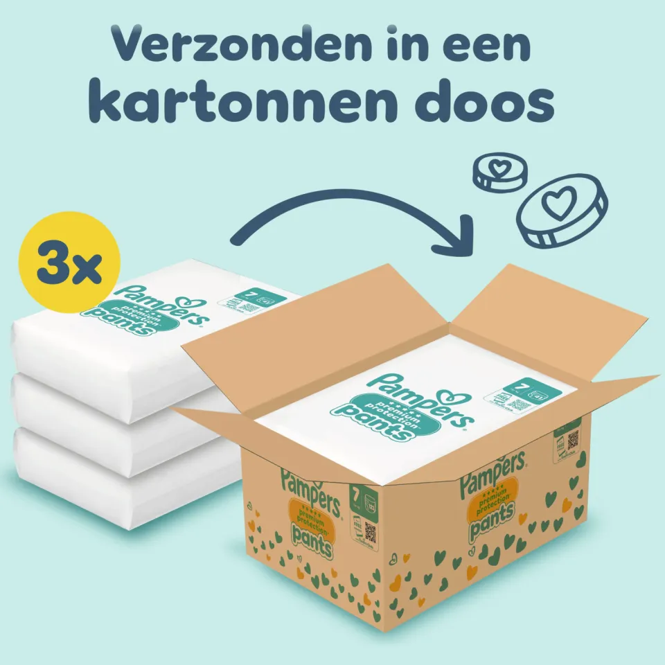 Pampers Premium Protection luierbroekjes maat 7 123 stuks, foto 3