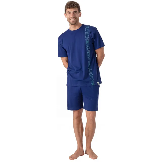 Munich MU9 pyjamaset blauw