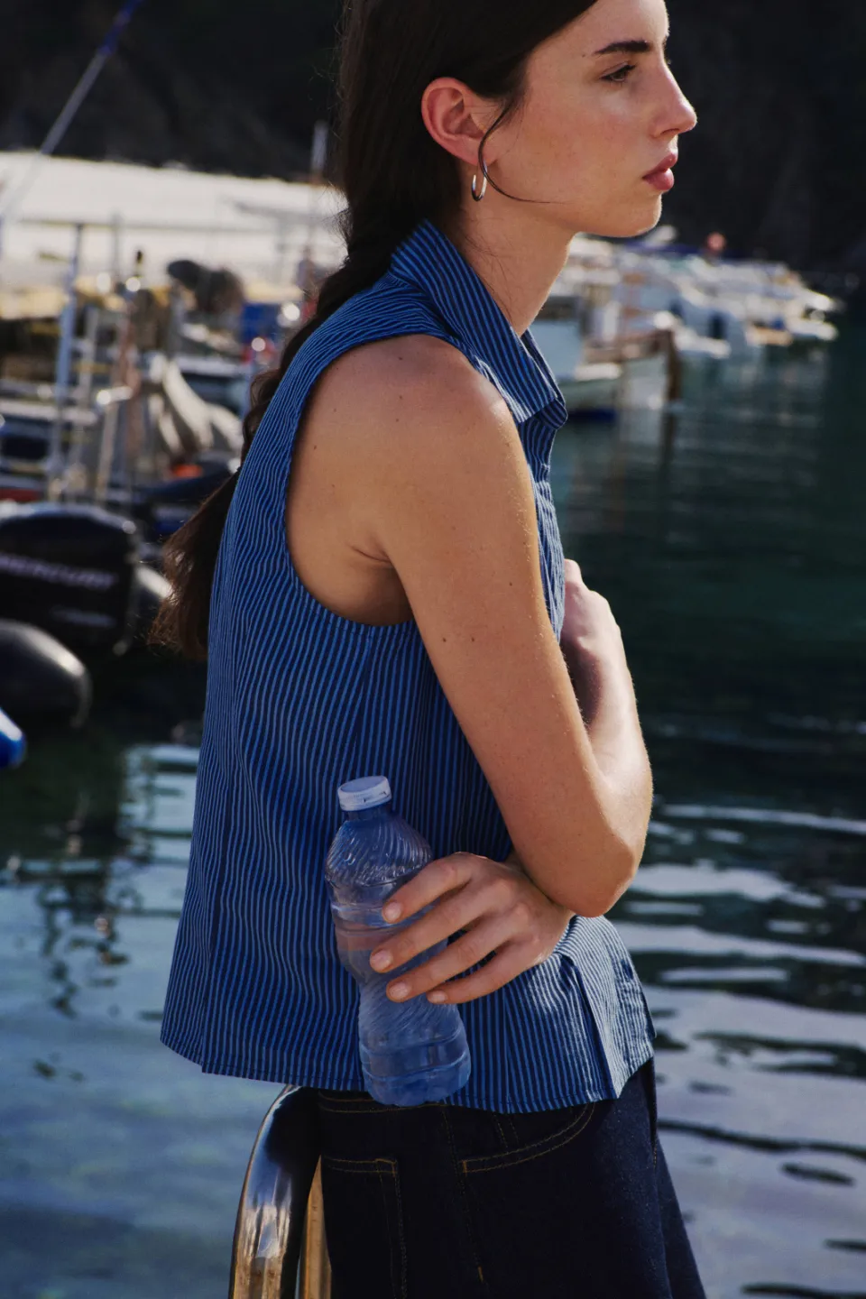 Mango gestreepte blouse blauw, foto 4
