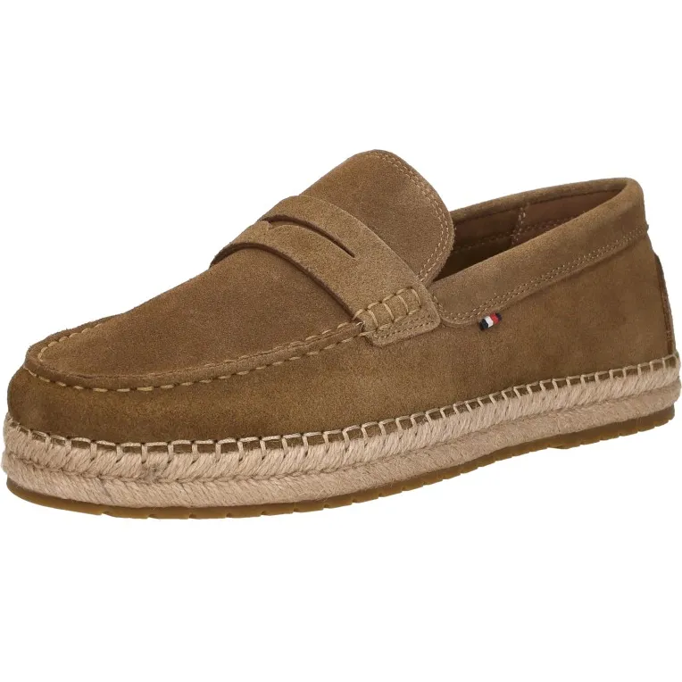 Tommy Hilfiger suède espadrilles cognac, foto 4