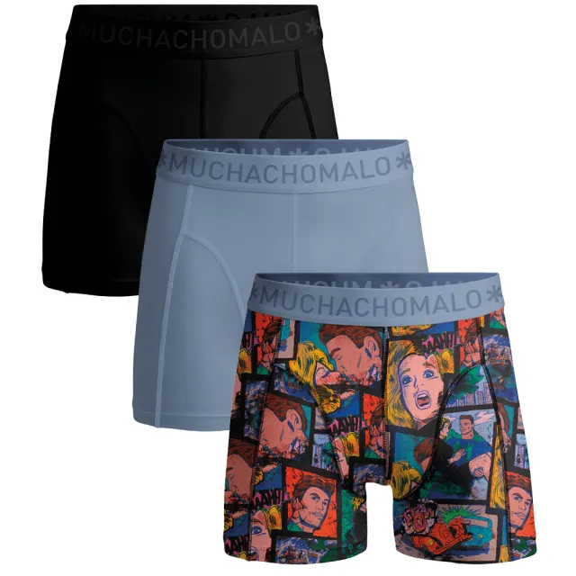 Muchachomalo Jongens 3-pack Boxershorts veelkleurig