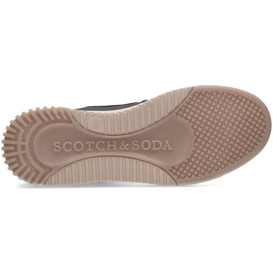 Scotch & Soda leren sneaker met meerkleurige accenten zwart, foto 7