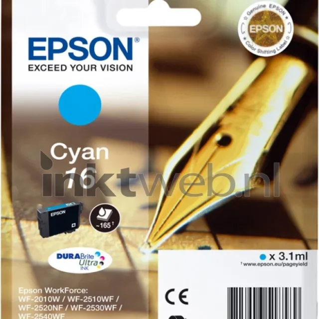 Epson 16 cyaan (Origineel)