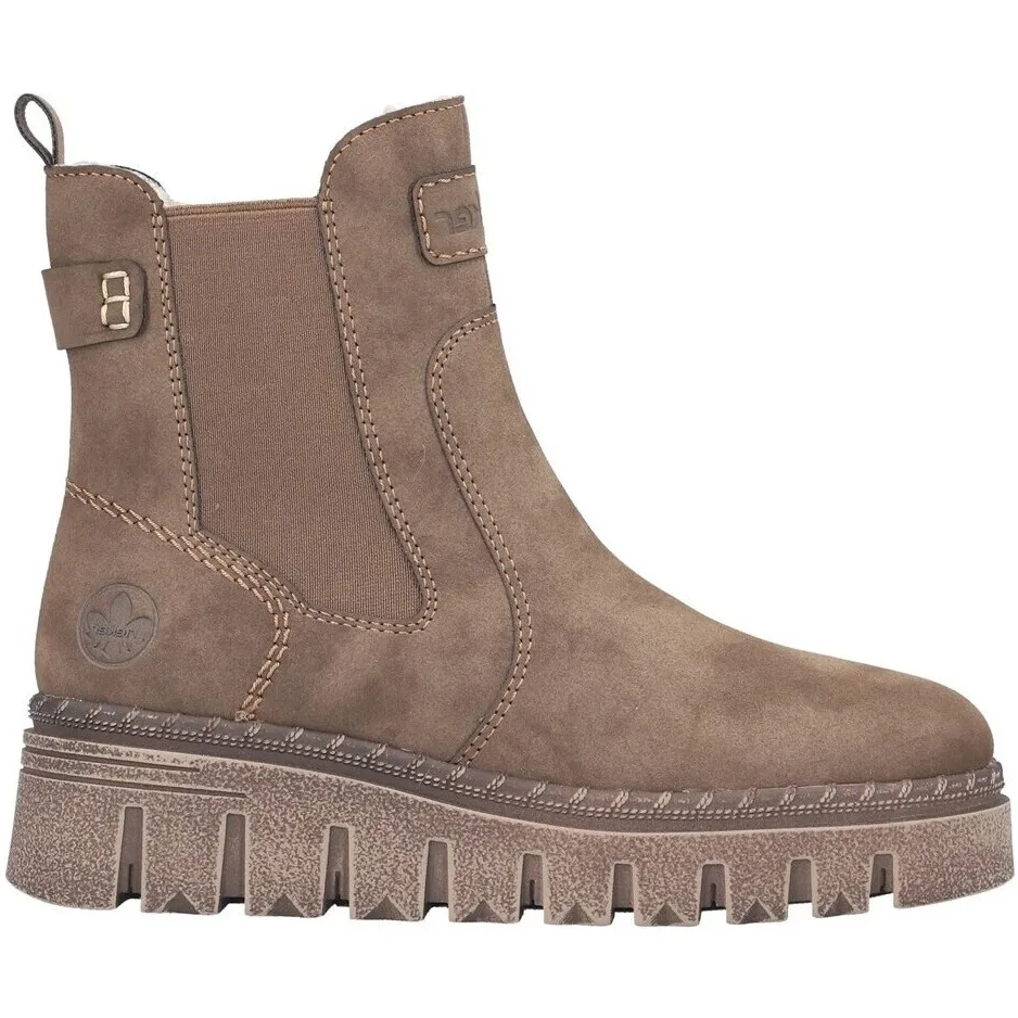 Rieker Z896025BNZ chelseaboot bruin, foto 2