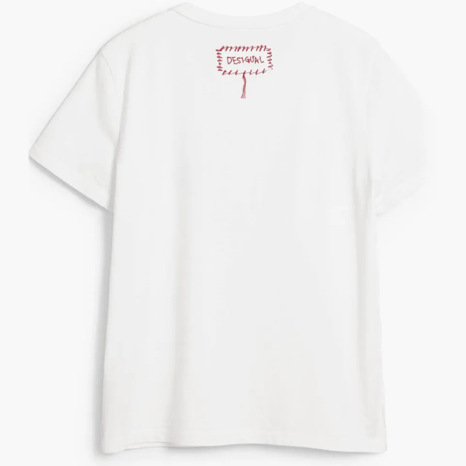 Desigual T-shirt wit, foto 2