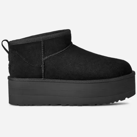 Ugg Classic Ultra Mini Platform enkellaarzen zwart Black