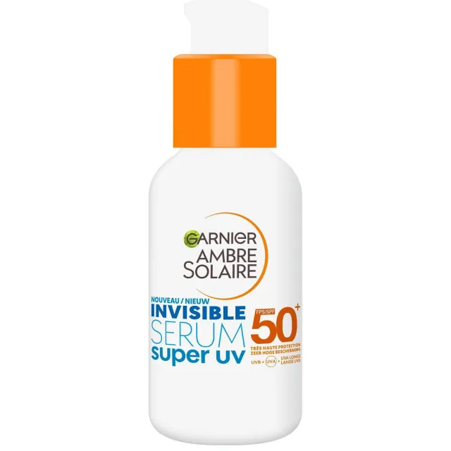 Garnier Ambre Solaire Super UV Invisible SPF50+ zonbeschermingsserum Wit