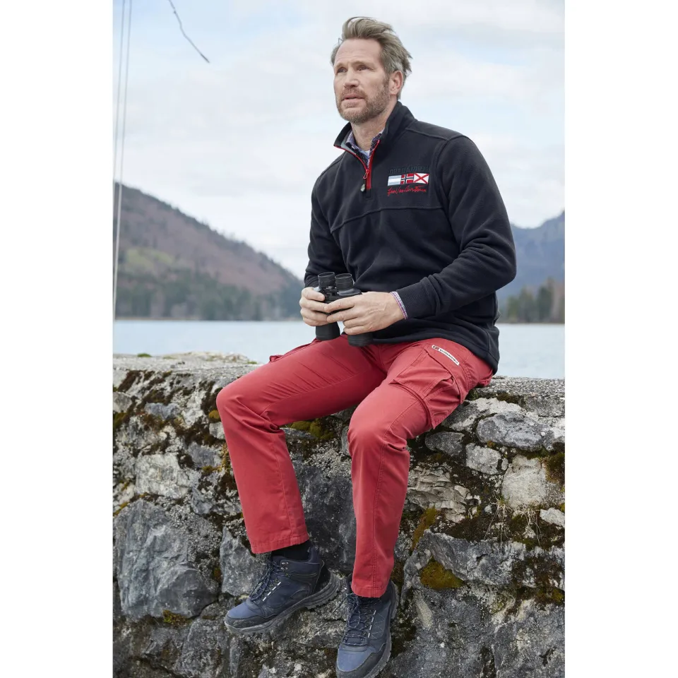 Jan Vanderstorm +FIT Collectie sweater SIETSE Plus donkerblauw, foto 3