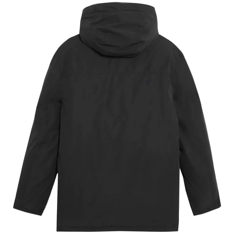 Lyle & Scott Membrane parka jas zwart, foto 3