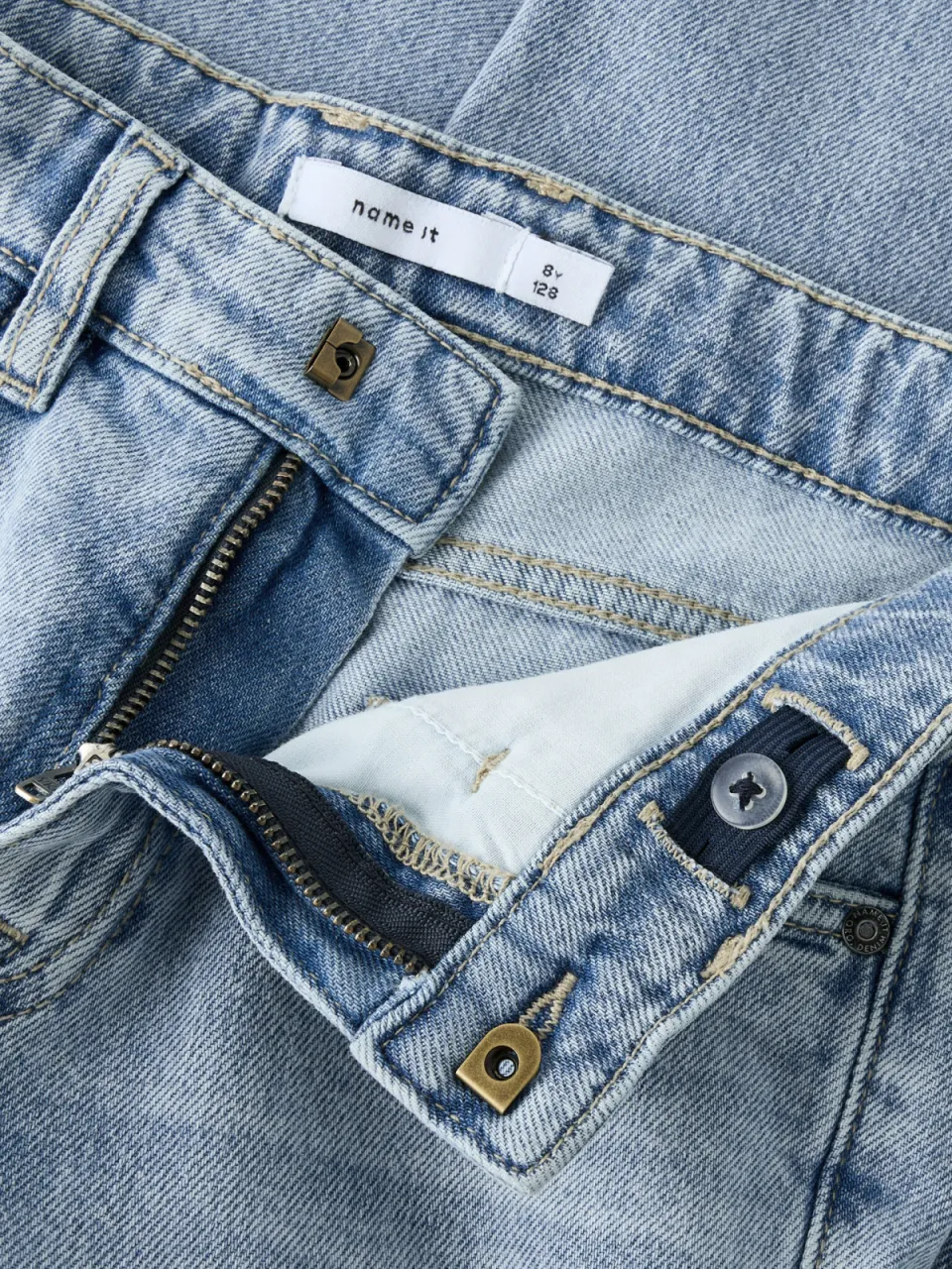 NAME IT KIDS straight leg jeans denim blue, foto 4